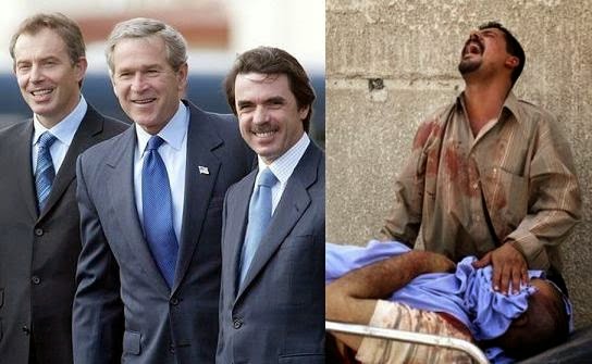 Terrorismo: Blair, Bush y Aznar